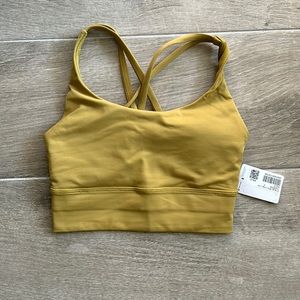 Lululemon Athletica Yellow Sports Bra